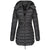 Langärmelige wattierte Jacke für Frauen