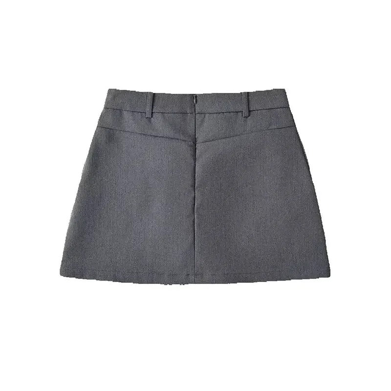 Schicker Minirock in A-Linie mit hoher Taille