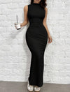 Kleid mit faltiger Taille für Frauen