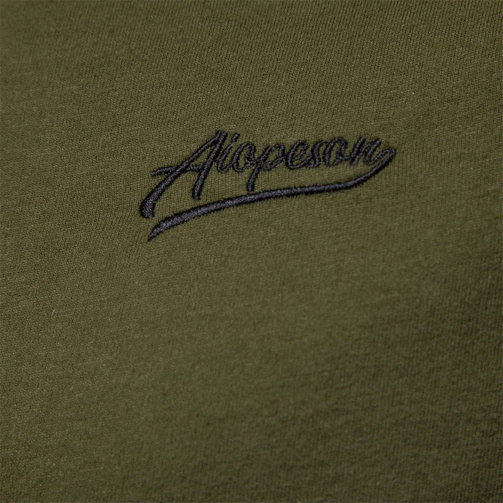 Langärmeliges Patchwork-T-Shirt für Männer