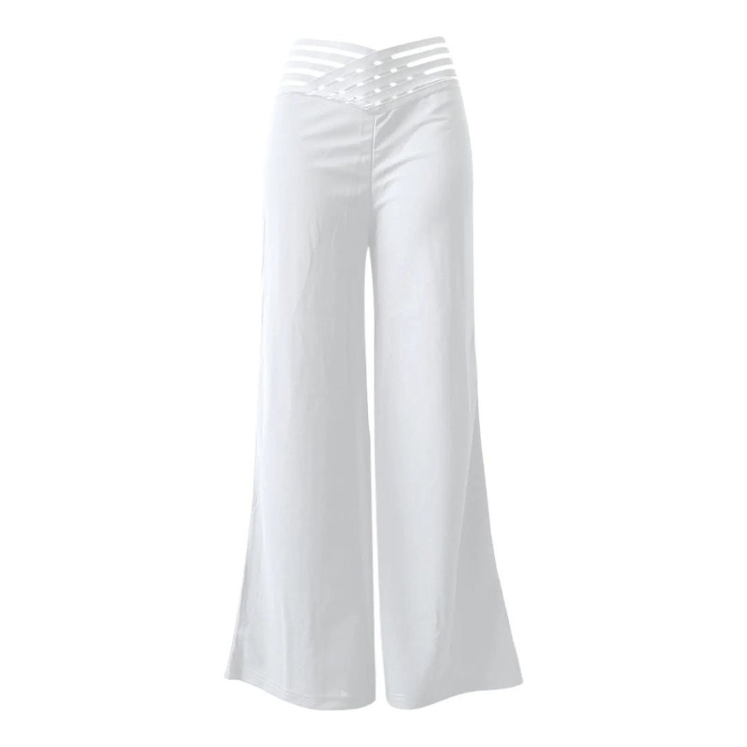 Ausgestellte Hose mit hoher Taille für Frauen