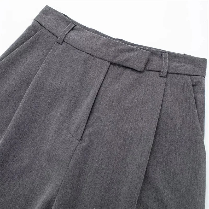 Weite Hose mit hoher Taille für Frauen