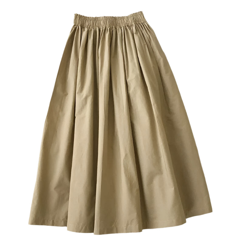 Gefalteter A-Linien-Midirock für Damen