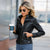 Motorrad-Lederjacke für Frauen