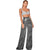 Damenhose mit hoher Taille und weitem Bein