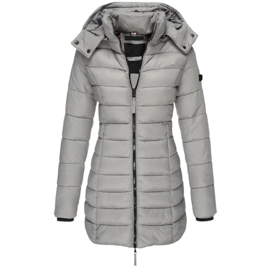 Langärmelige wattierte Jacke für Frauen