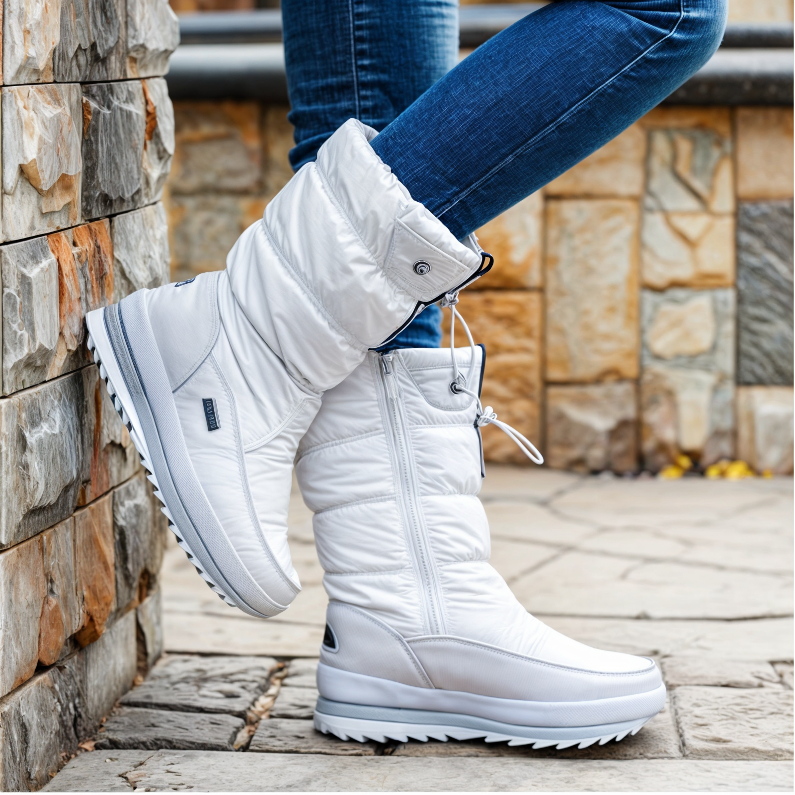 Winterstiefel aus dickem Plüsch für Frauen