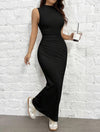 Kleid mit faltiger Taille für Frauen