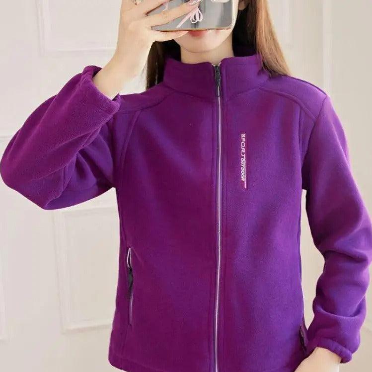 Warme Winter-Fleecejacke für Damen