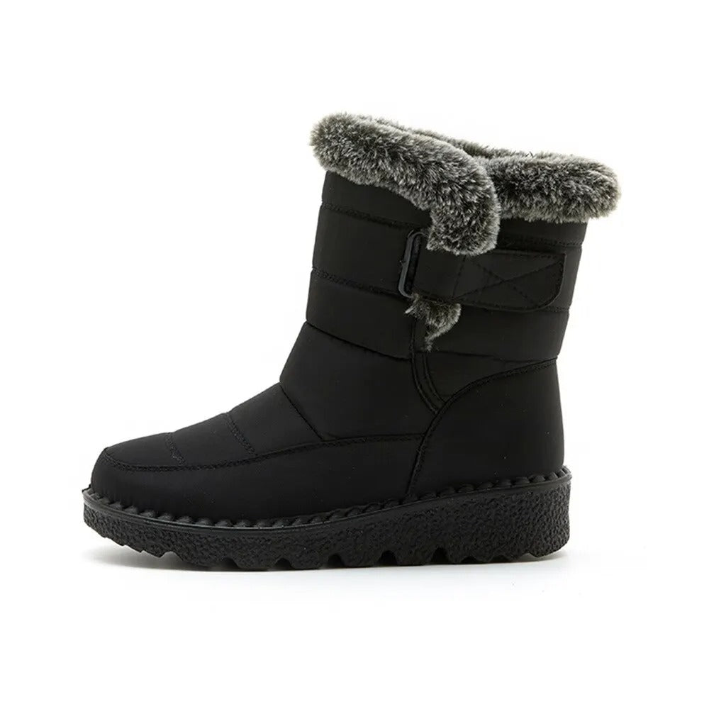 Warme Baumwollpelz-Stiefeletten für Frauen
