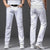 Klassische weiße Slim Fit Herrenjeans