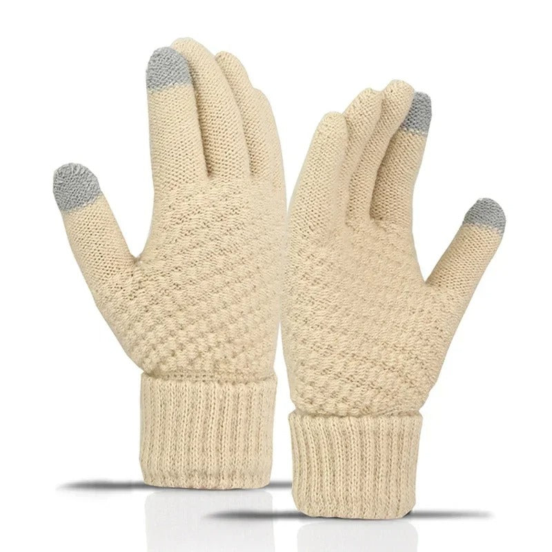 Kaschmirstrick-Winterhandschuhe für Frauen