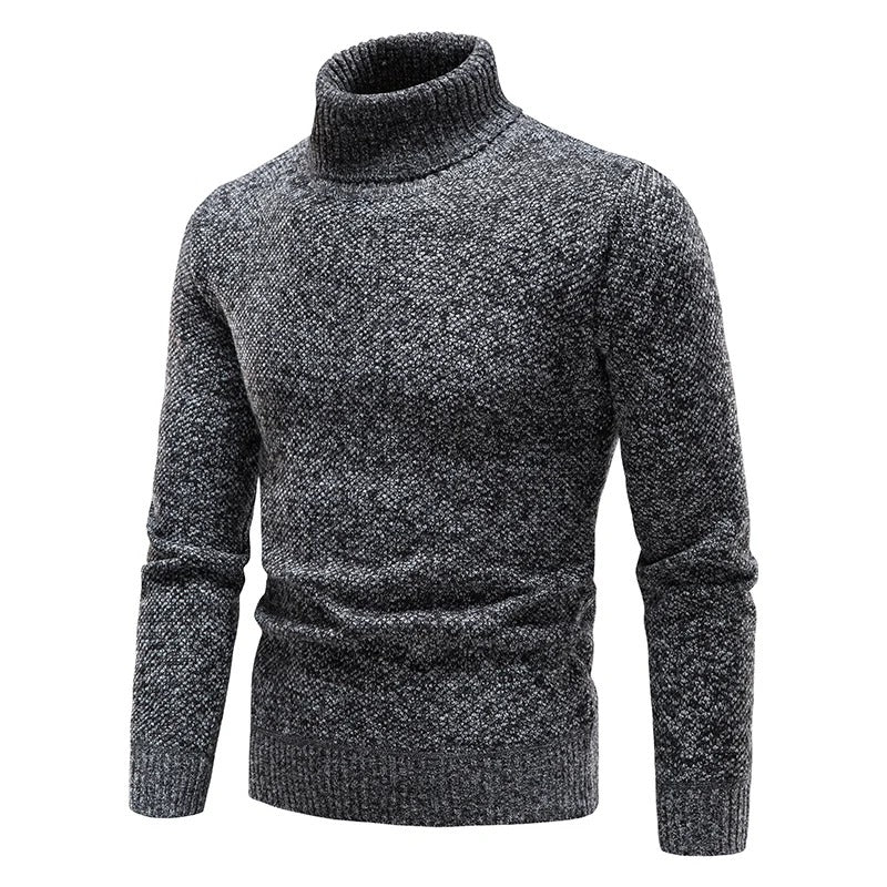 Herren-Rollkragen-Fleecejacke