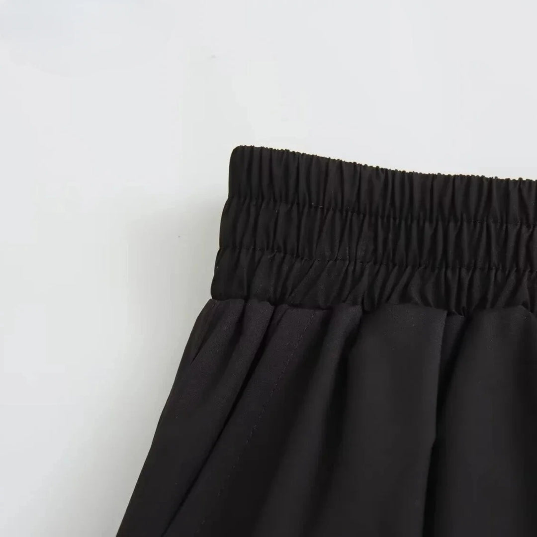 Weit geschlitzter A-Linienrock für Damen
