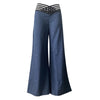 Ausgestellte Hose mit hoher Taille für Frauen