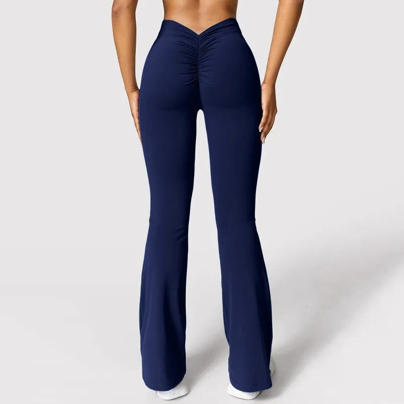 Damen-Leggings in V-Form mit hoher Taille