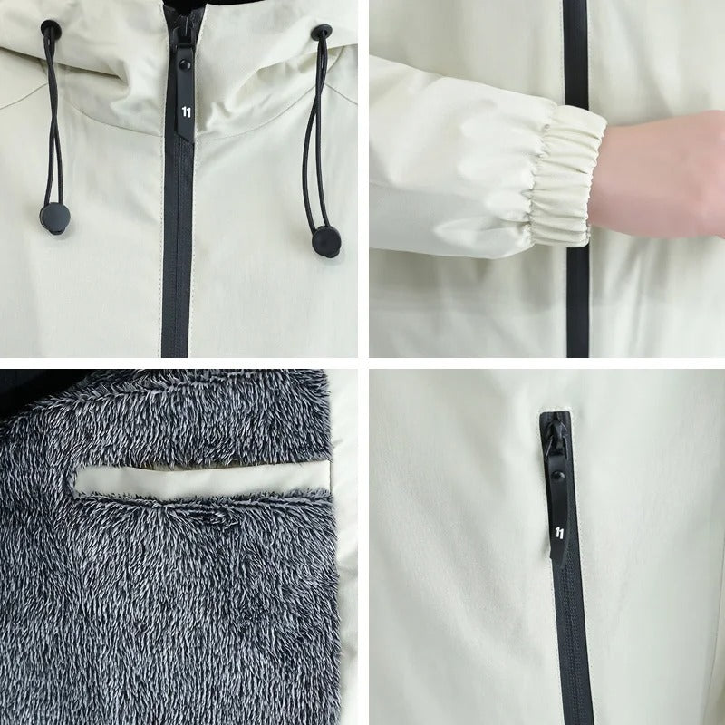 Thermo-Windjacke aus Fleece für Männer