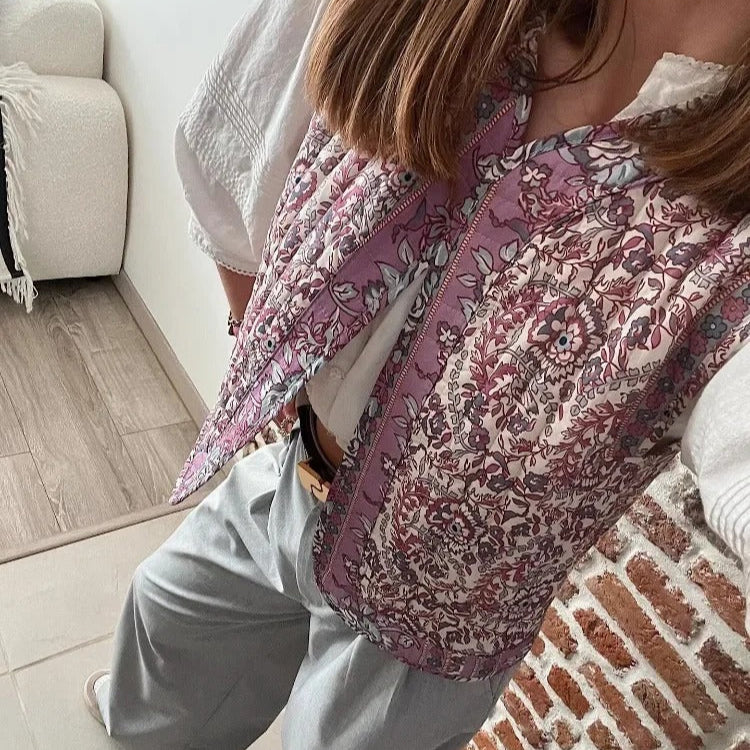 Bedruckte Damen-Baumwolljacke