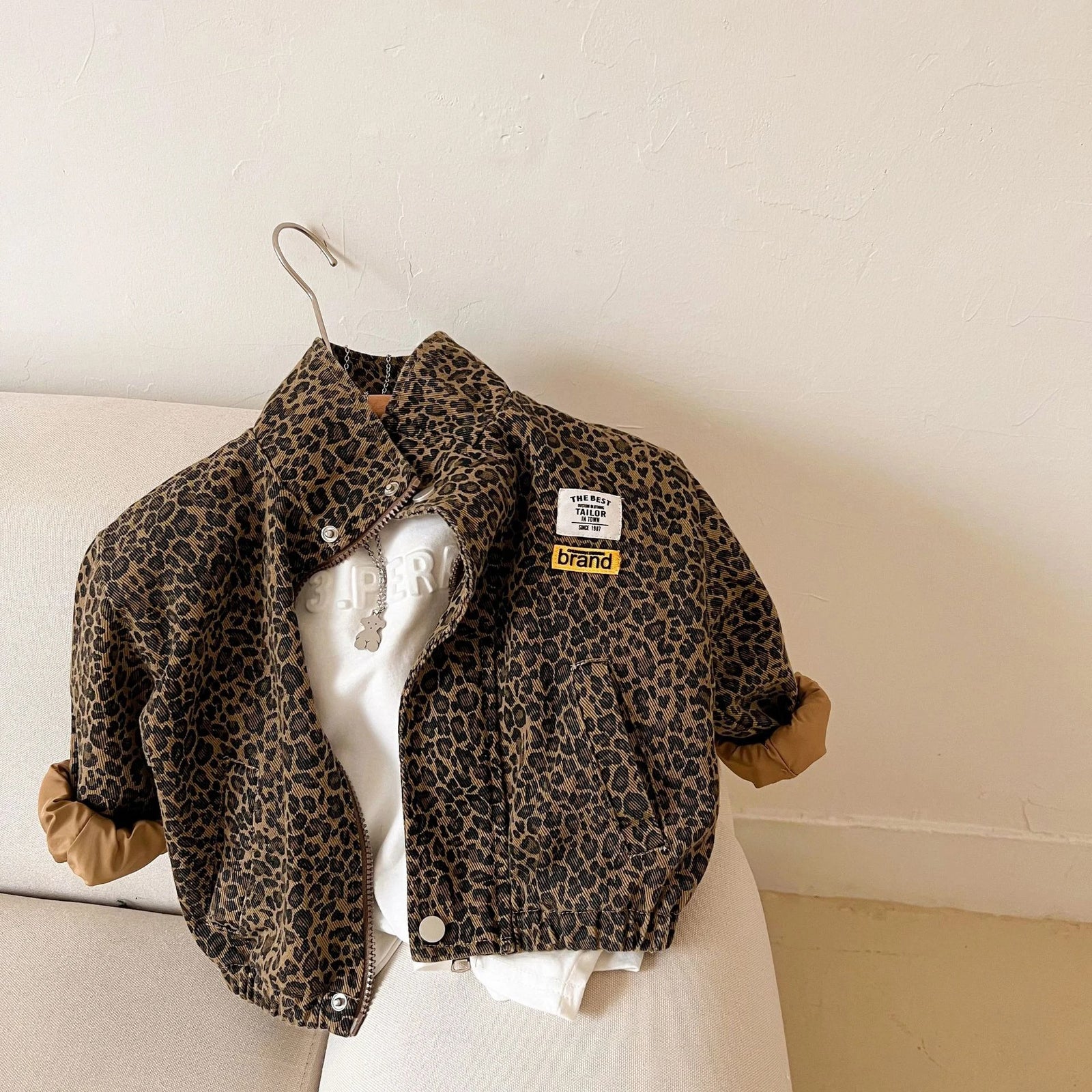 Jacke mit Leopardenmuster für Kinder