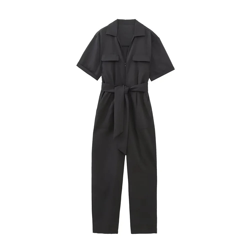 Kurzärmliger Overall für Frauen