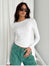 Slim Fit Langarm-T-Shirt für Damen