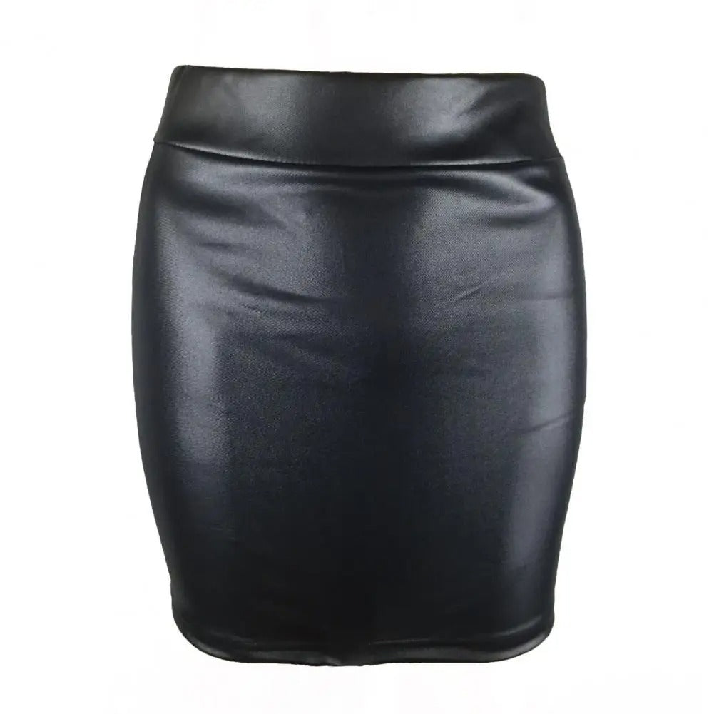 Damen lernen matte High-Waist-Rock