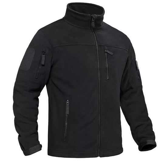 Herren-Fleece-Thermojacke mit durchgehendem Reißverschluss