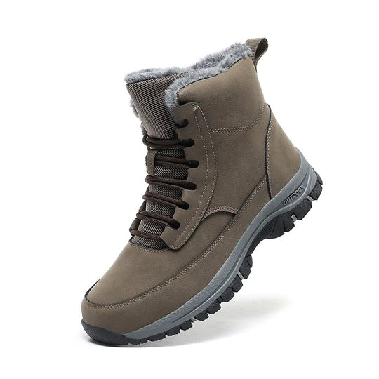 Herren Winter-Schneestiefel mit Fell