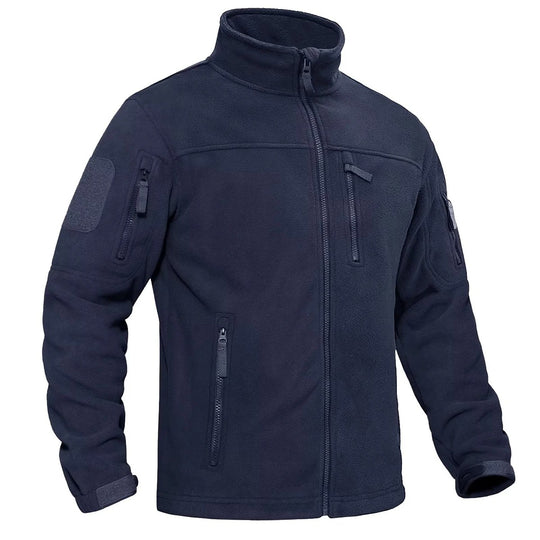 Herren-Fleece-Thermojacke mit durchgehendem Reißverschluss