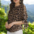 Damenbluse mit Leopardenmuster