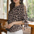 Damenbluse mit Leopardenmuster