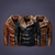 Herren Lederjacke mit Fellkragen