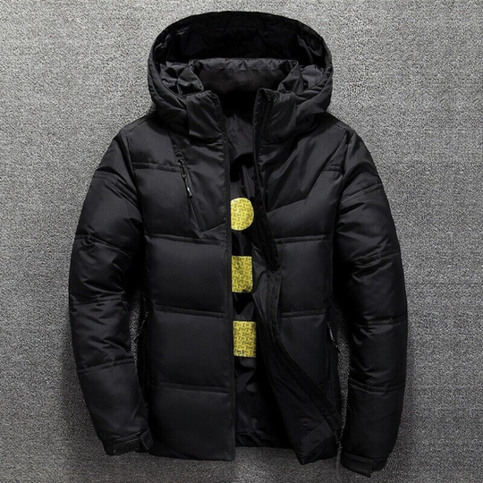 Warme Kapuzen-Pufferjacke für Männer