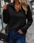 Variant image for Damen Hoodie Lässig Baumwolle Mit Rundhalsausschnitt und Langarm-19