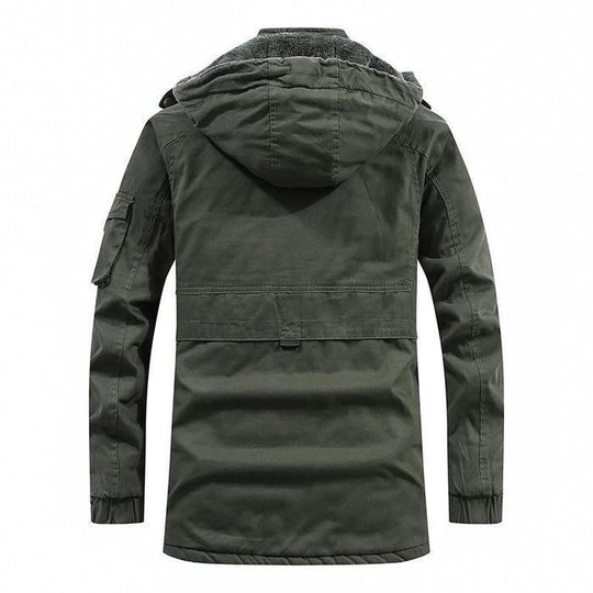 Herrenjacke Winterjacke Modisch Warm Polyester-Mischung-4