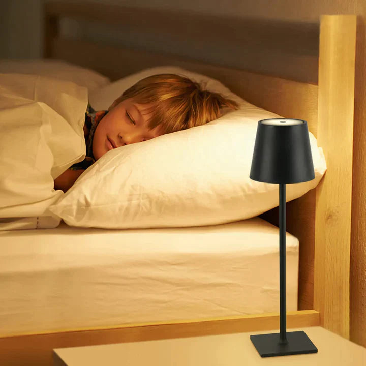 Kabellose Tischlampe LED Weiß Modern Elegantes Design für Innen- und Außenbereich-3