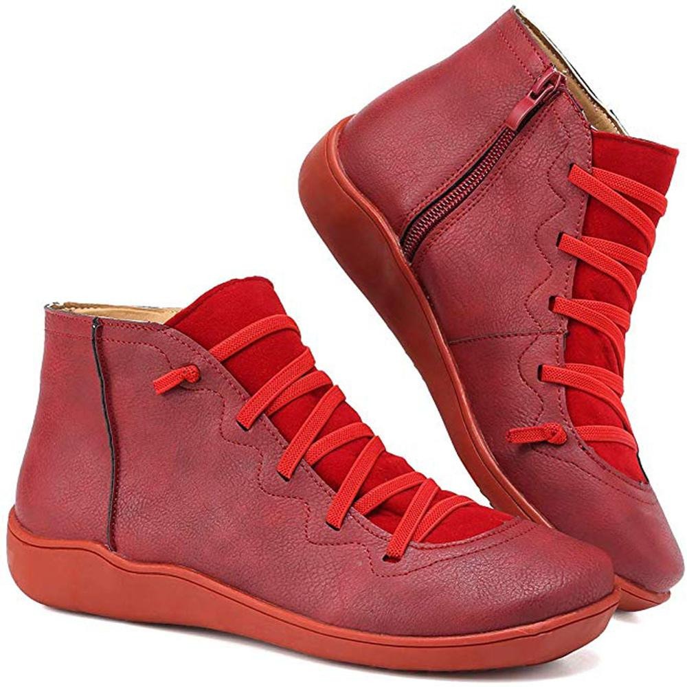 Damen Knöchelstiefel Modisch Kunstleder für Elegante Anlässe 1