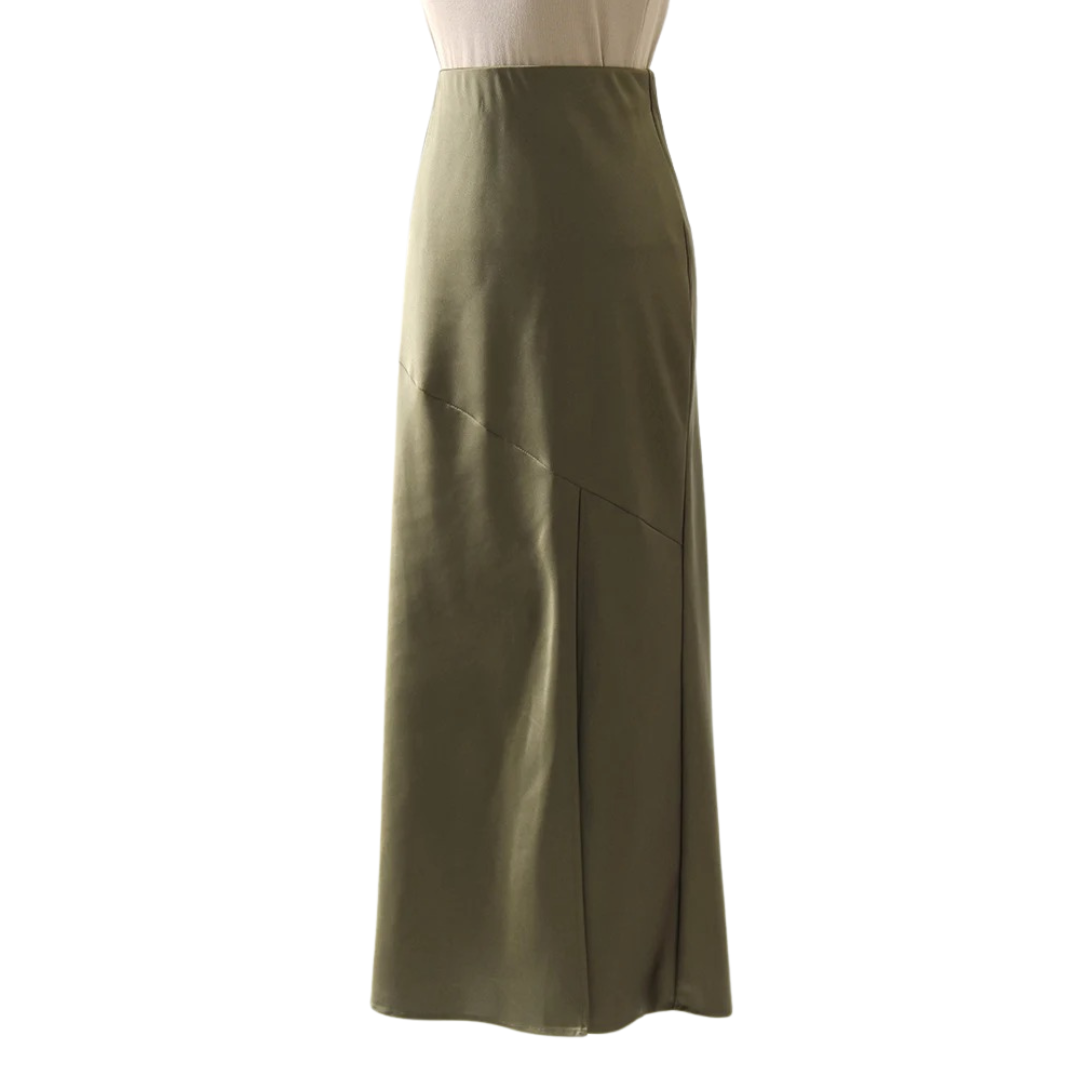 Schwarzer Bodyconrock aus Satin für Damen