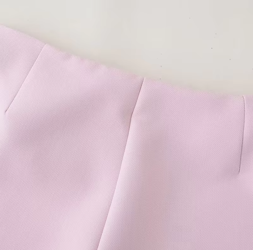 Damenrock mit Reißverschluss an der Seite und Schleife