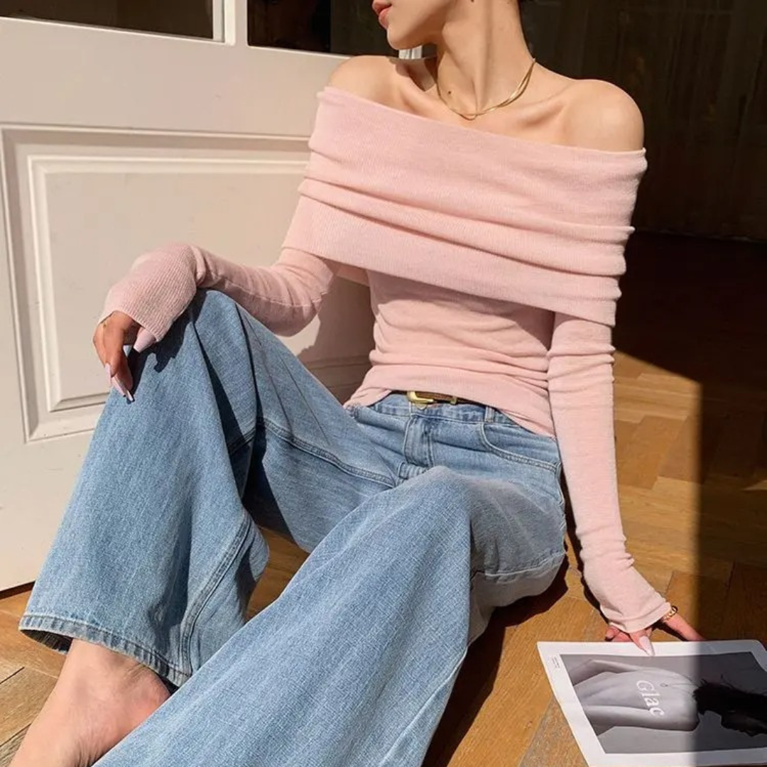 Strickrollkragenpullover für Damen