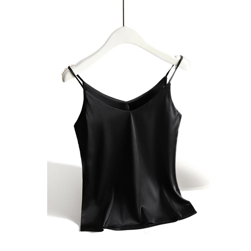 Damen-Spaghettitop mit V-Ausschnitt und Neckholder