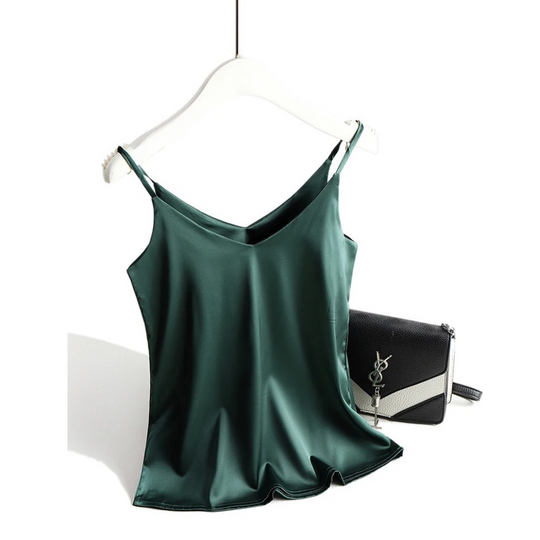 Damen-Spaghettitop mit V-Ausschnitt und Neckholder