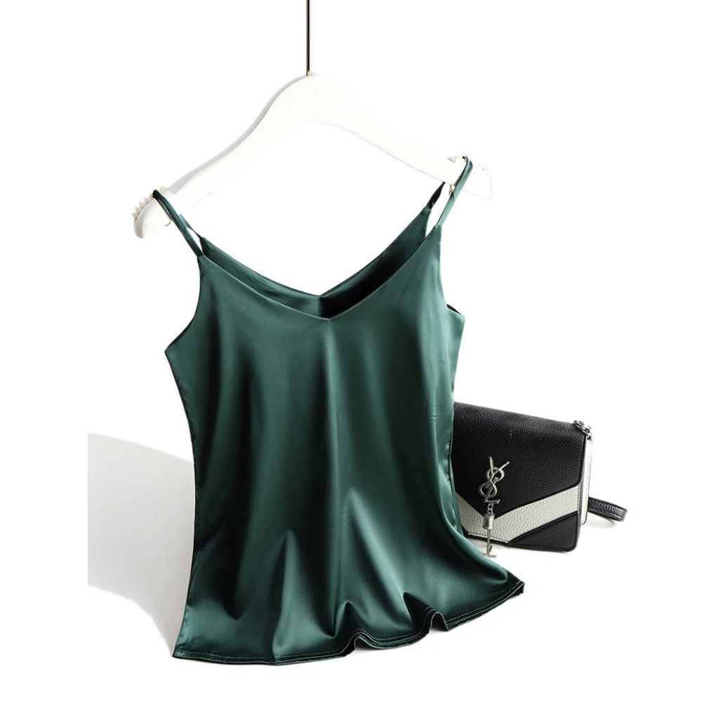 Damen-Spaghettitop mit V-Ausschnitt und Neckholder