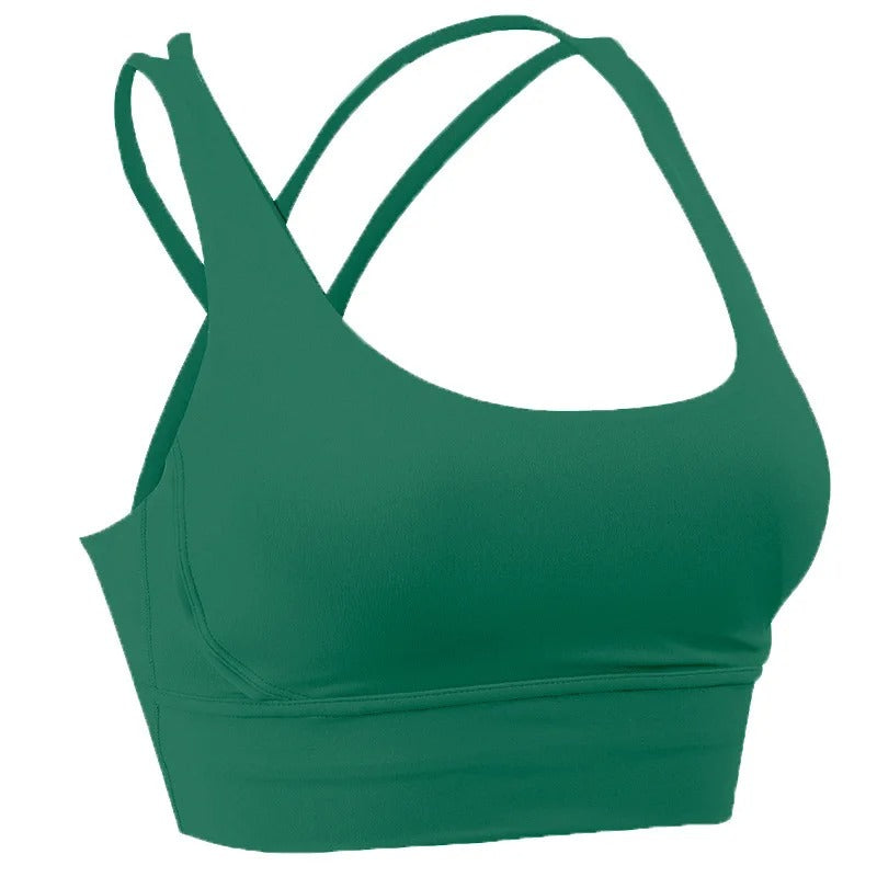 Atmungsaktiver Cross Back Sport-BH für Frauen