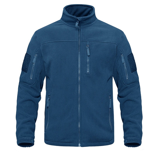 Herren-Fleece-Thermojacke mit durchgehendem Reißverschluss