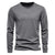 Unifarbenes Langarm-T-Shirt für Männer