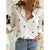 Damen Vintage Baumwoll-Leinen-Casual-T-Shirts