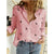 Damen Vintage Baumwoll-Leinen-Casual-T-Shirts