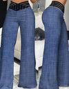 Ausgestellte Hose mit hoher Taille für Frauen