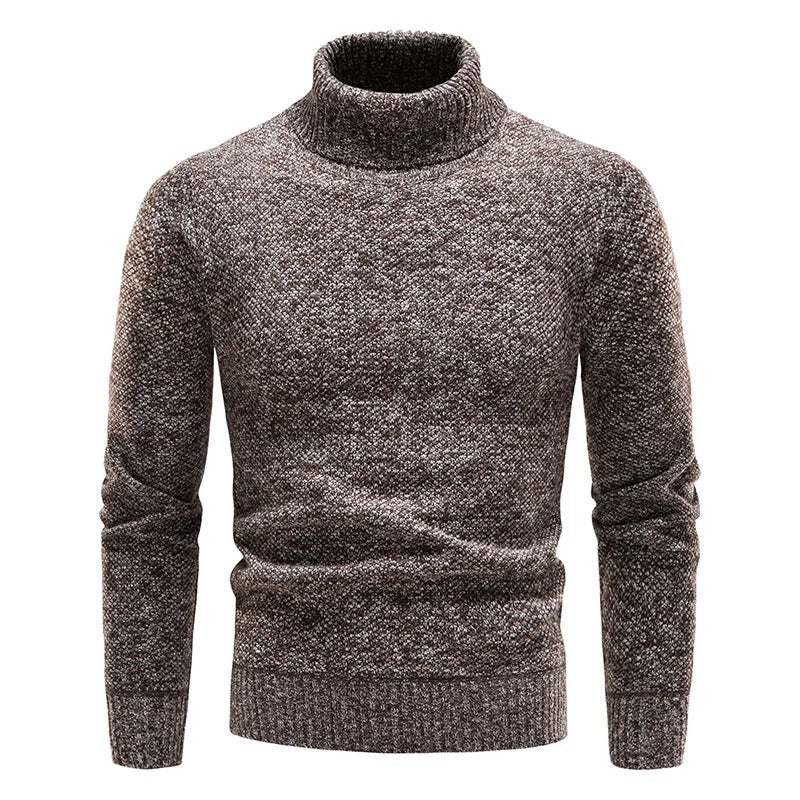 Herren-Rollkragen-Fleecejacke